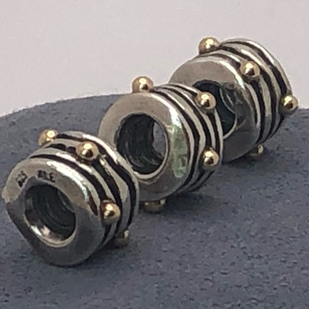 Pandora Wavy Lines Charms. Sold in a set of 3.